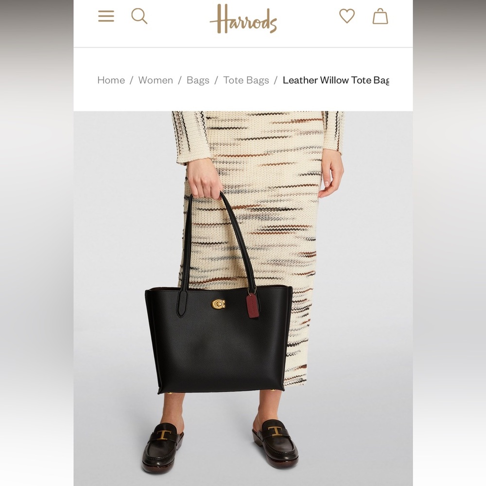 Coach Leather Willow Tote Bag